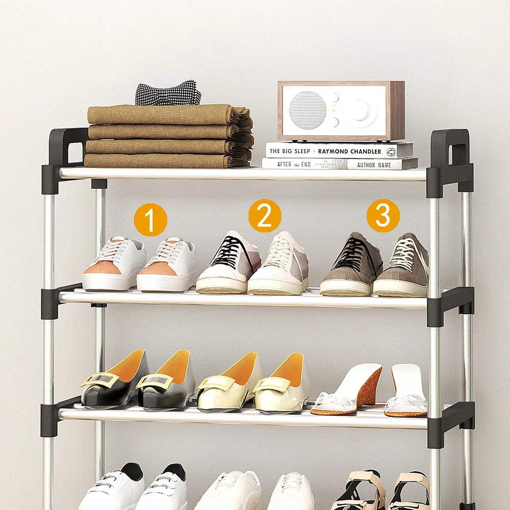 3-7Floor Simple Shoe Rack Multi Layer Dustproof Household Doorstep