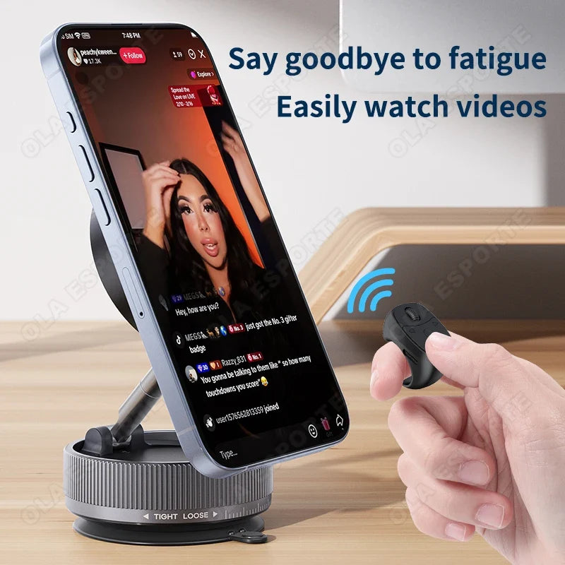 Cell Phone Scrolling Ring Wireless Finger Shutter Remote Control Page