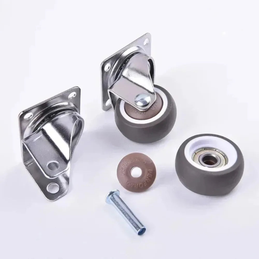 2 Inch Heavy Duty Rubber Furniture Caster Wheels – Set of 4