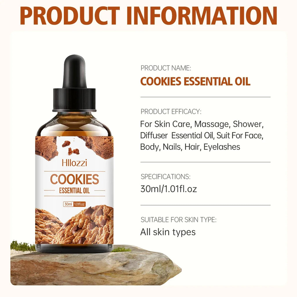 Hllozzi Cookies Essential Oil 30ml – Diffuser, Candle & Soap