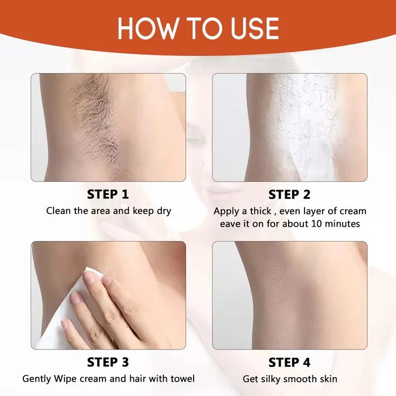 SADOER Hair Removal Cream & Growth Inhibitor – Body & Face