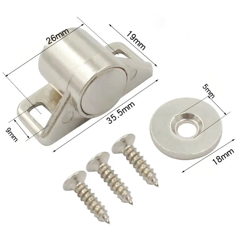 Ultra Thin Magnetic Cabinet Door Catches | Cupboard Closer