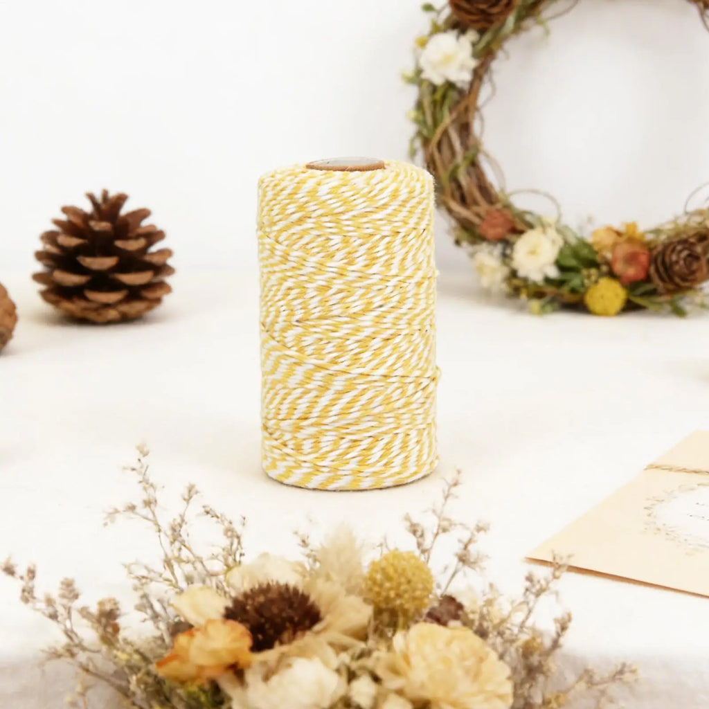 Natural Cotton Baking Twine 2mm x 328ft Kitchen String Rope