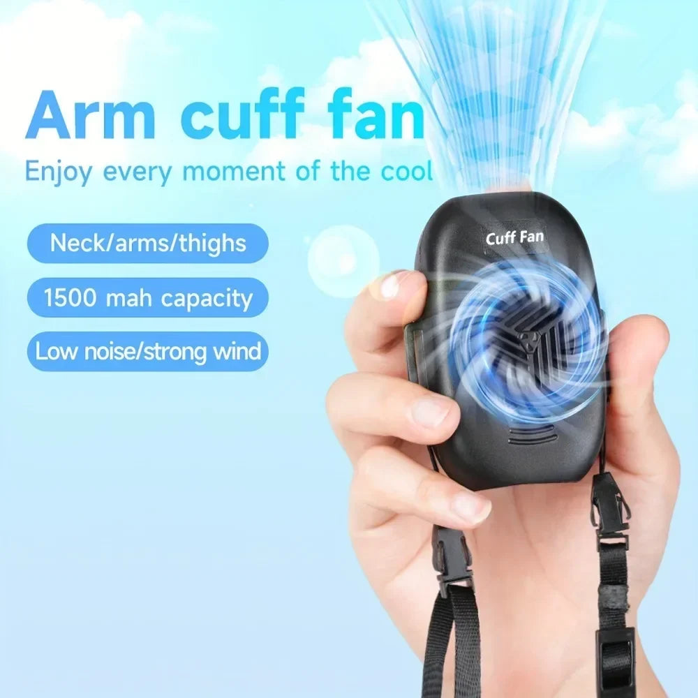 Wearable Arm Cuff Turbo Fan – Rechargeable Personal Cooling Fan
