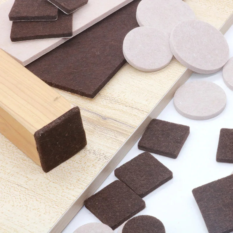 Felt Furniture Leg Pads 18–128pcs | Self-Adhesive Floor Protectors