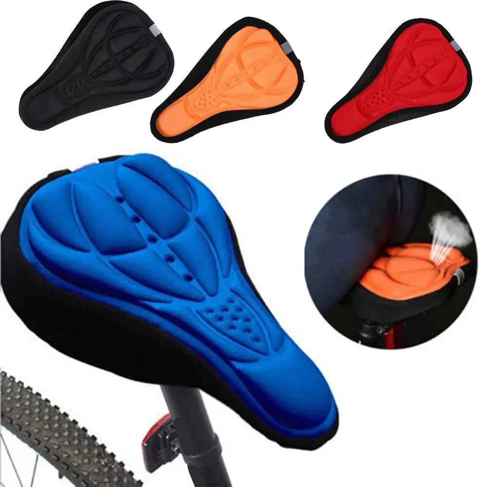 3D Padded Bike Seat Cover – Soft Foam Cushion for Road & MTB