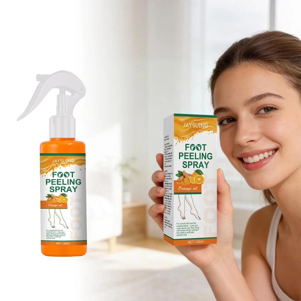 Orange Oil Foot Peeling Spray – Exfoliate & Soften Heels 100ml