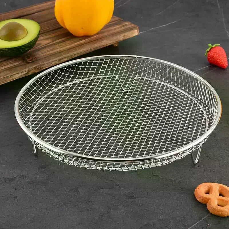 Air Fryer Grille Suitable Fryers Oven Grill Stainless Steel Stackable