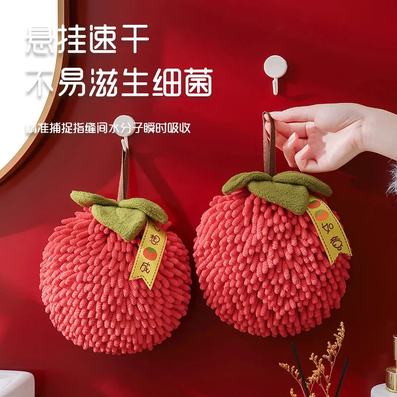 Thickened Fruit Hand Towels Absorbent Handball Kitchen Bathroom