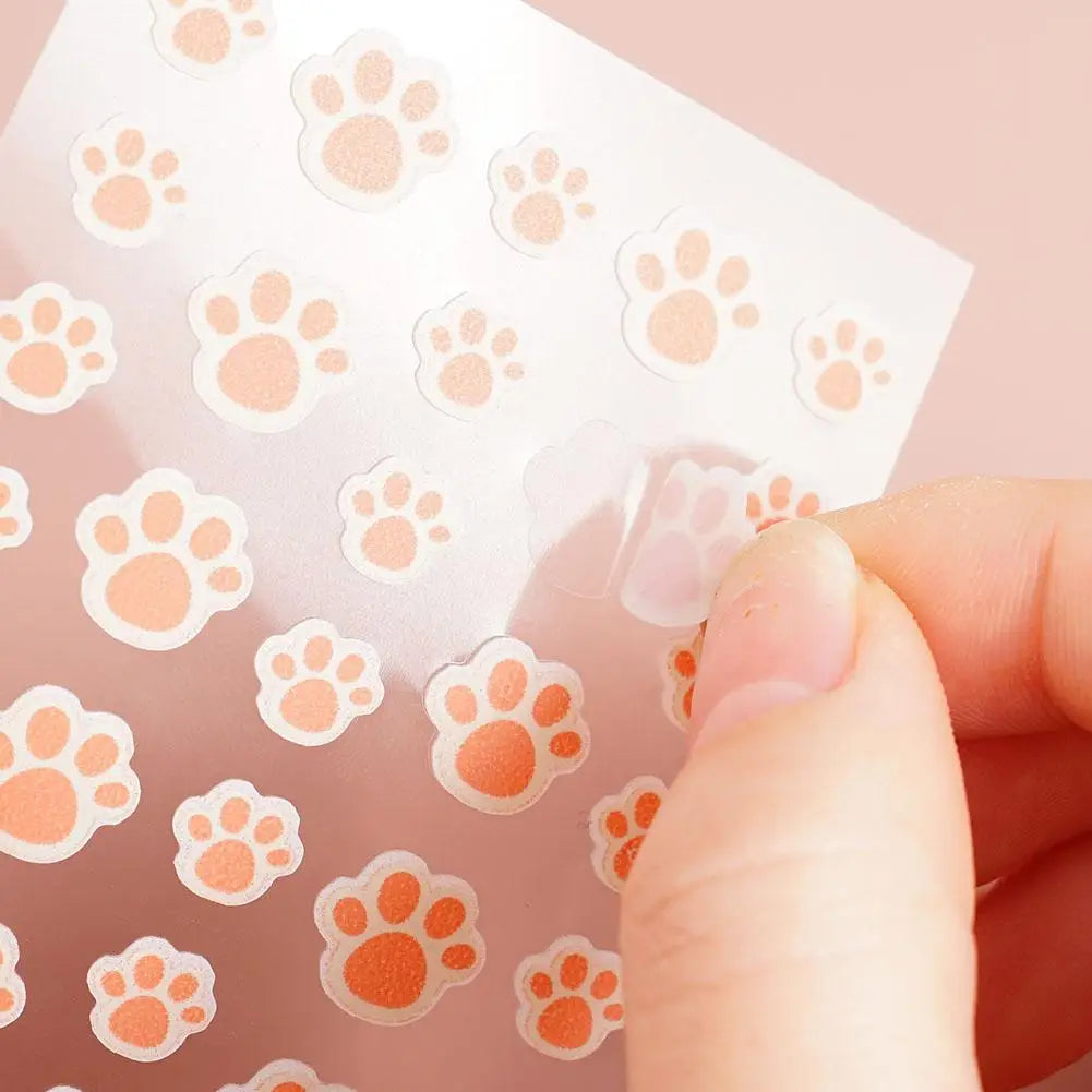 36-Count Cat Paw Hydrocolloid Acne Pimple Patches – Invisible