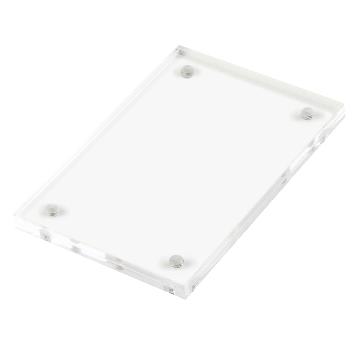 Magnetic Acrylic Photo Frame | Clear Desk Display Stand