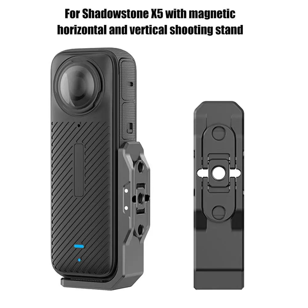L-Shape Magnetic Mount Bracket for Insta360 X5/X4 – Aluminum