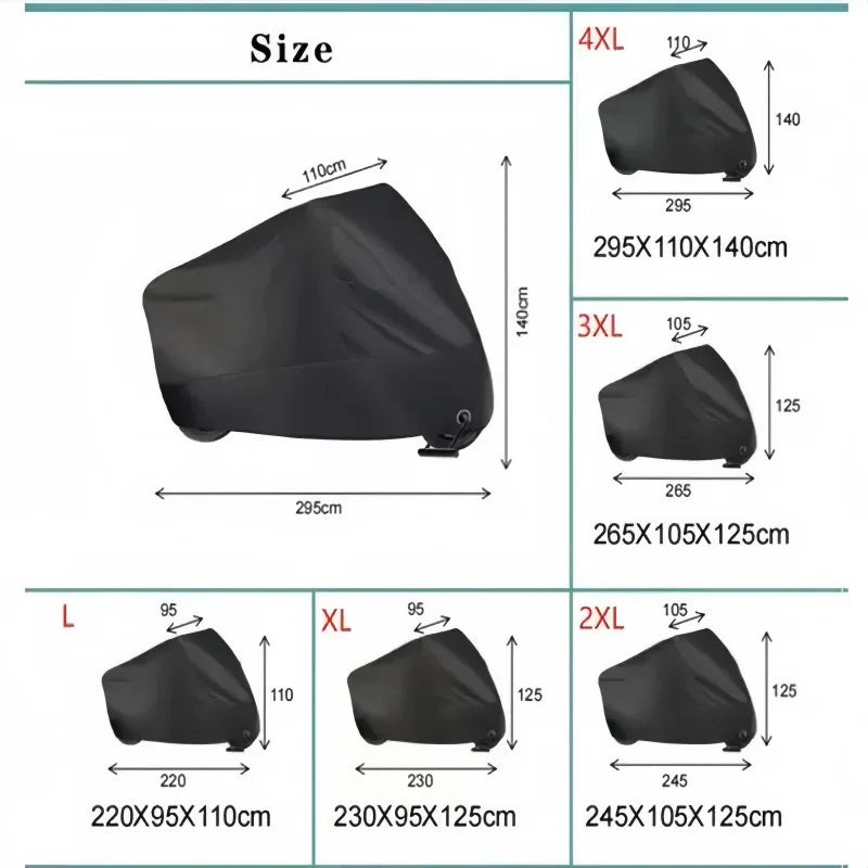 Waterproof Bicycle & Motorcycle Cover | All-Weather Heavy Duty