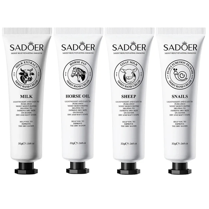 5-Piece Goat Milk Hand Cream Gift Set – Moisturizing 30g Tubes