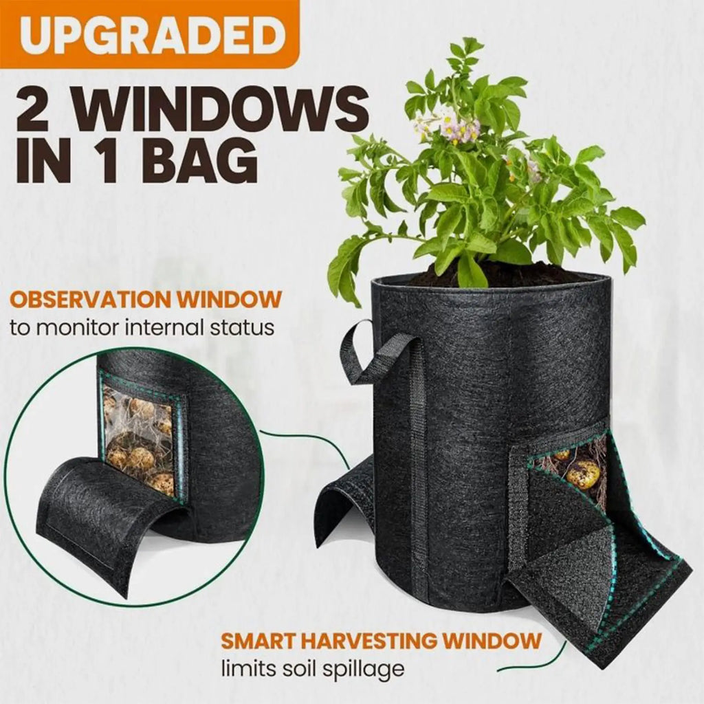 Non-Woven Fabric Grow Bags | Vegetable Planter for Garden & Patio