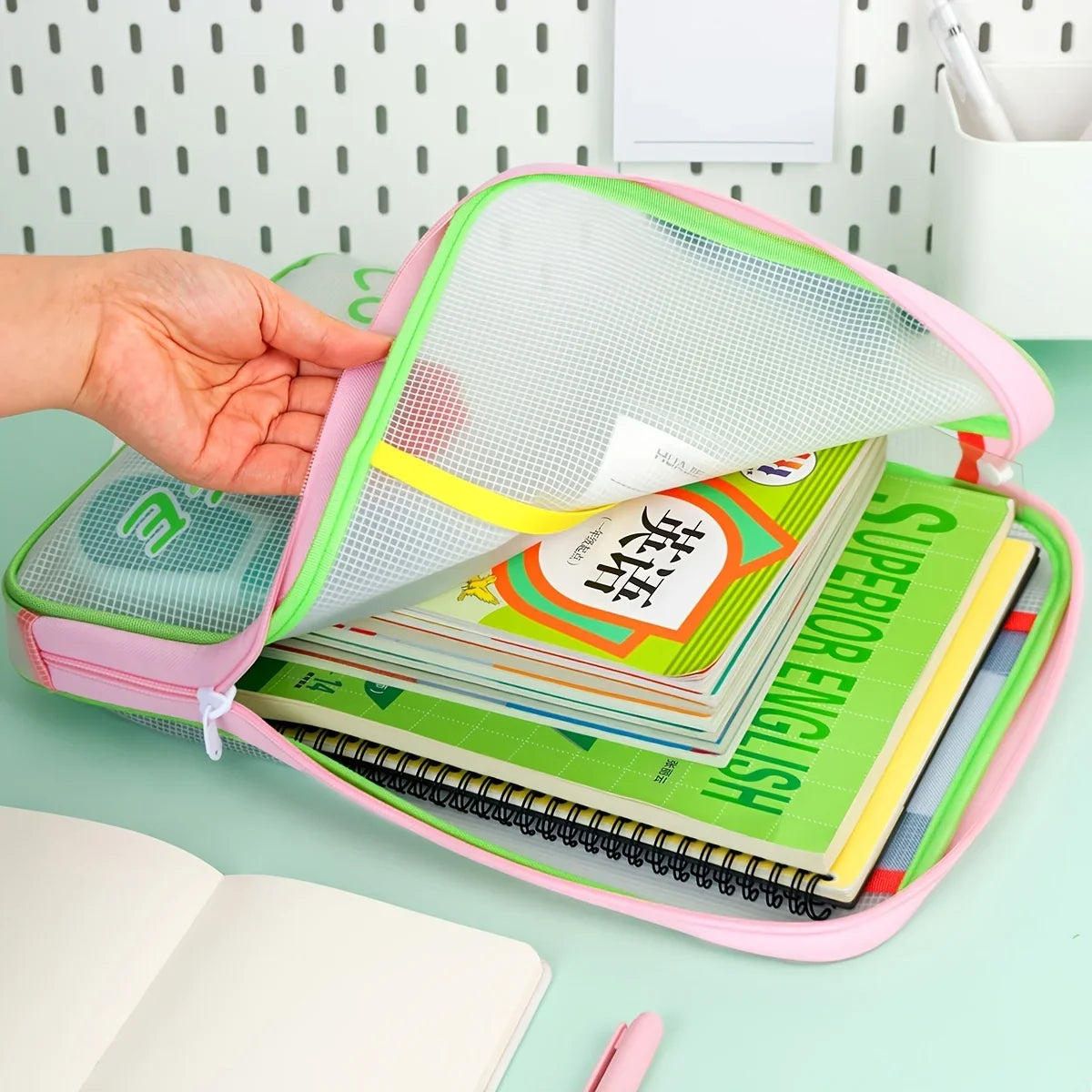 EVA Storage Handbag – Colorful Portable Stationery Organizer