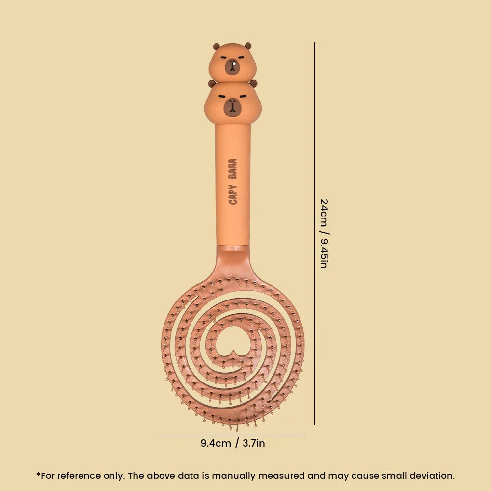 Capybara Hollow Hair Comb – Anti-Static Detangling Brush