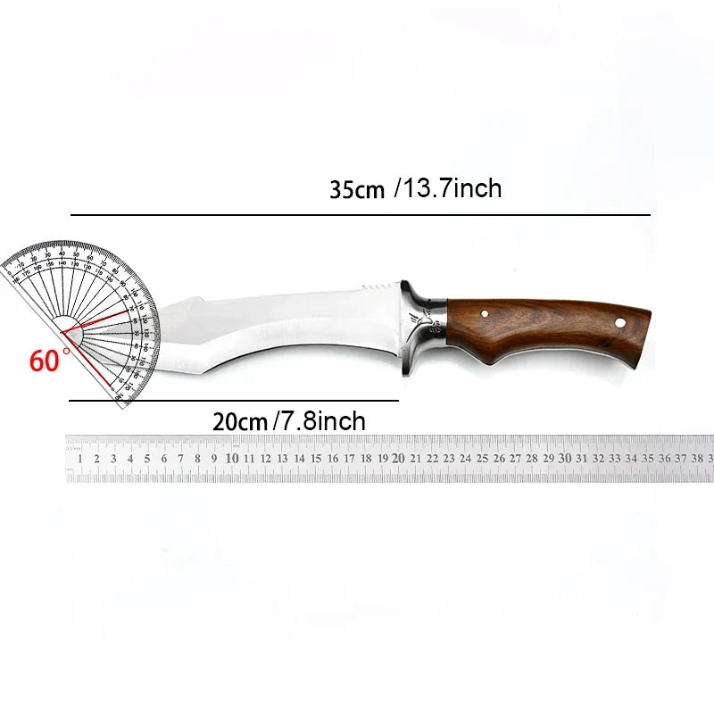 Japanese Chef's Knife – Stainless Steel Blade & Wood Handle
