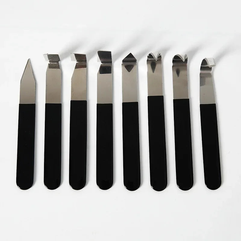 Stainless Steel Pottery Clay Sculpting Tool Set | 4 or 8 Piece