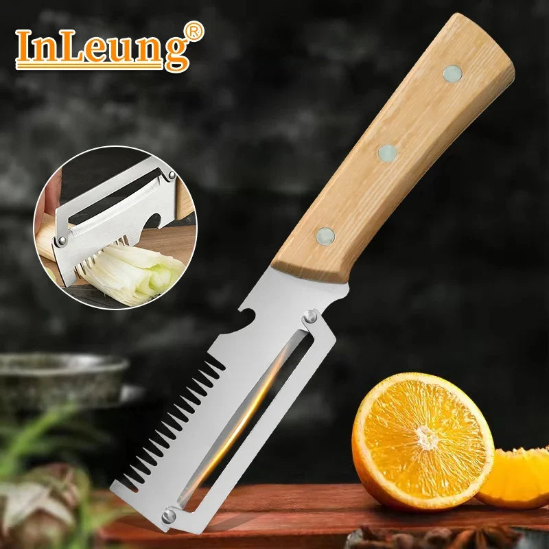 3-in-1 Stainless Steel Vegetable Peeler | Ergonomic Handle