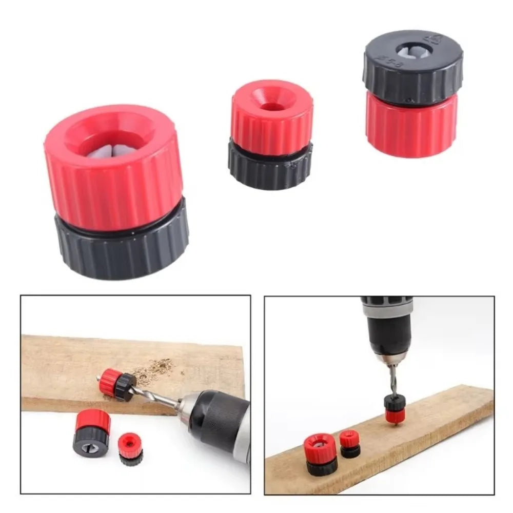 Adjustable Drill Depth Stop Collar Plastic Bit Limiter 3- Ensures