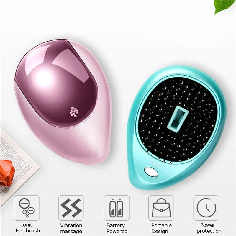 Electric Sonic Vibration Massage Comb | Anti-Static Hair Tool