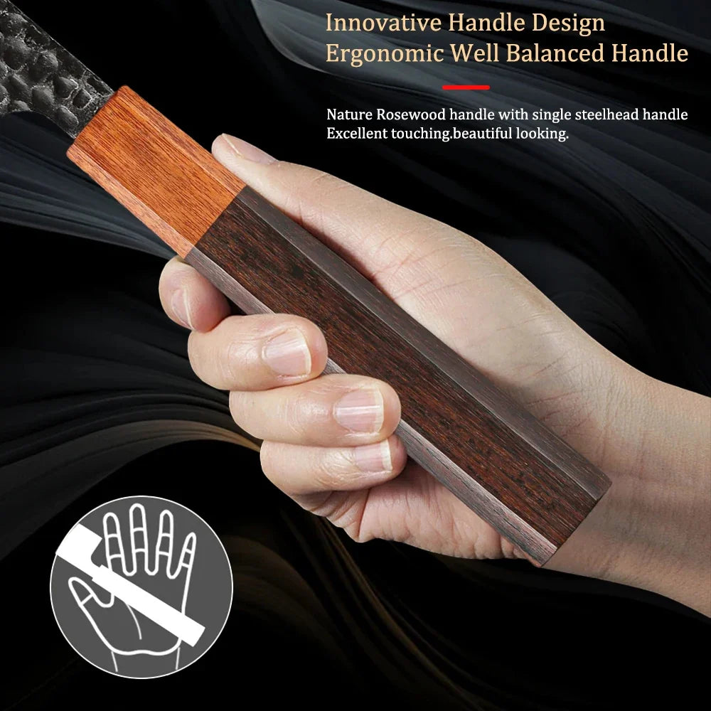 67-Layer Damascus Steel Utility Kitchen Knife | Sharp Cleaver