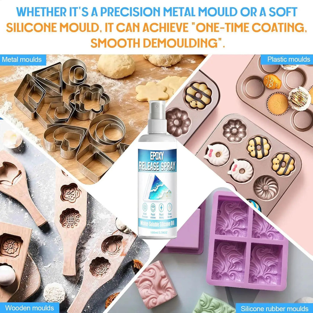 100ml Silicone Mold Release Spray – Non-Stick Epoxy Resin