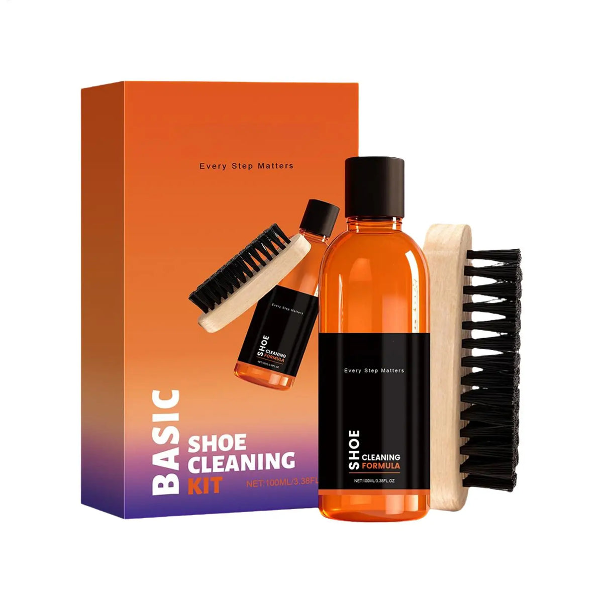Shoe Cleaning Kit 100ml – Stain Remover & Brush for Sneakers