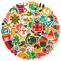 Christmas Cartoon Sticker Santa Claus Waterproof Vinyl Decals Luggage