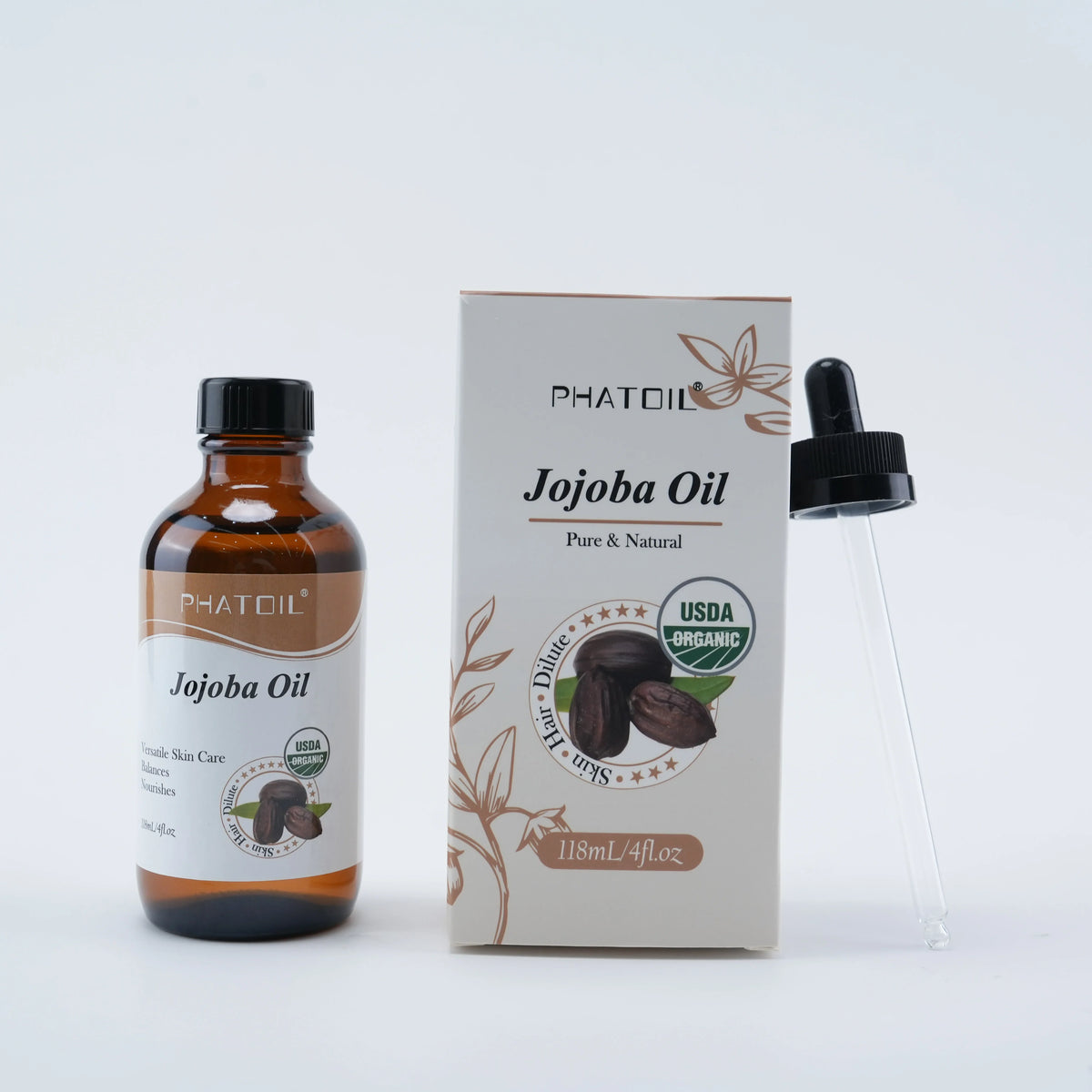 PHATOIL Organic Cold-Pressed Castor Oil – Hair, Skin & Lashes