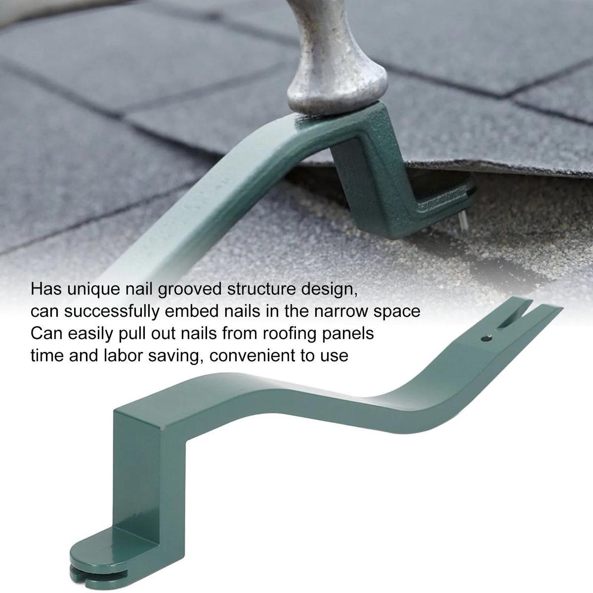 Roof Snake Tool Shingle Removal Carbon Steel Length Nail Installer