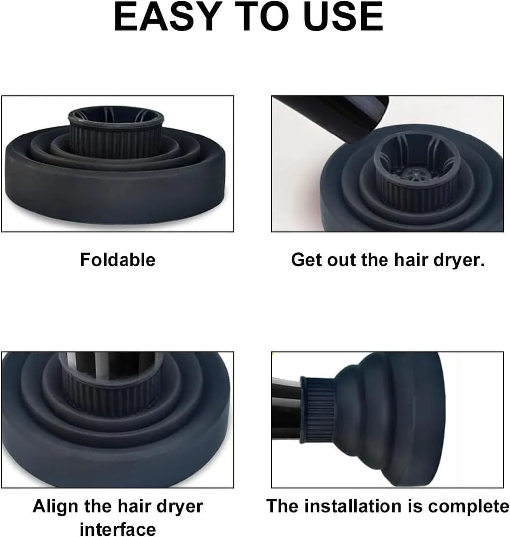 Universal Silicone Hair Dryer Diffuser – Heat Resistant Cover
