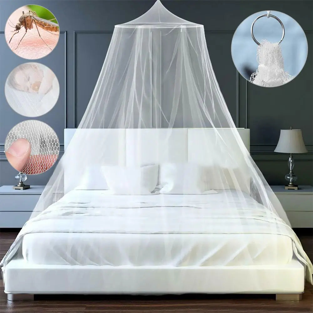Princess Dome Mosquito Net Canopy – Decorative Bed Mesh