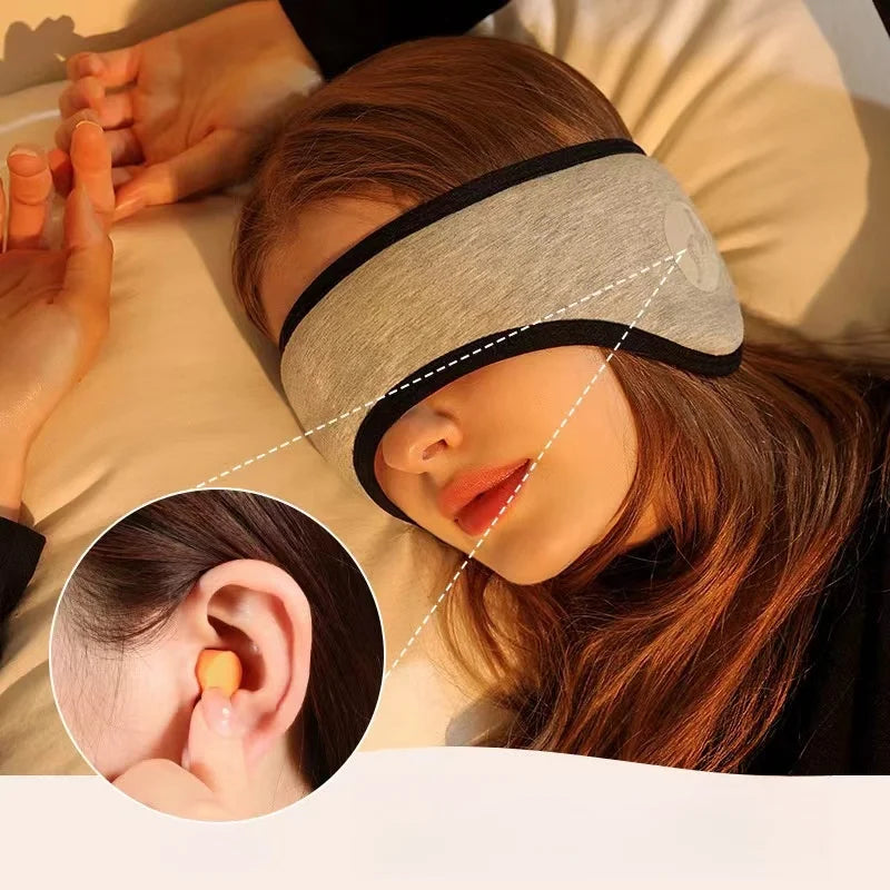 2-in-1 Sleep Earplugs & Eye Mask | Travel Nap Kit