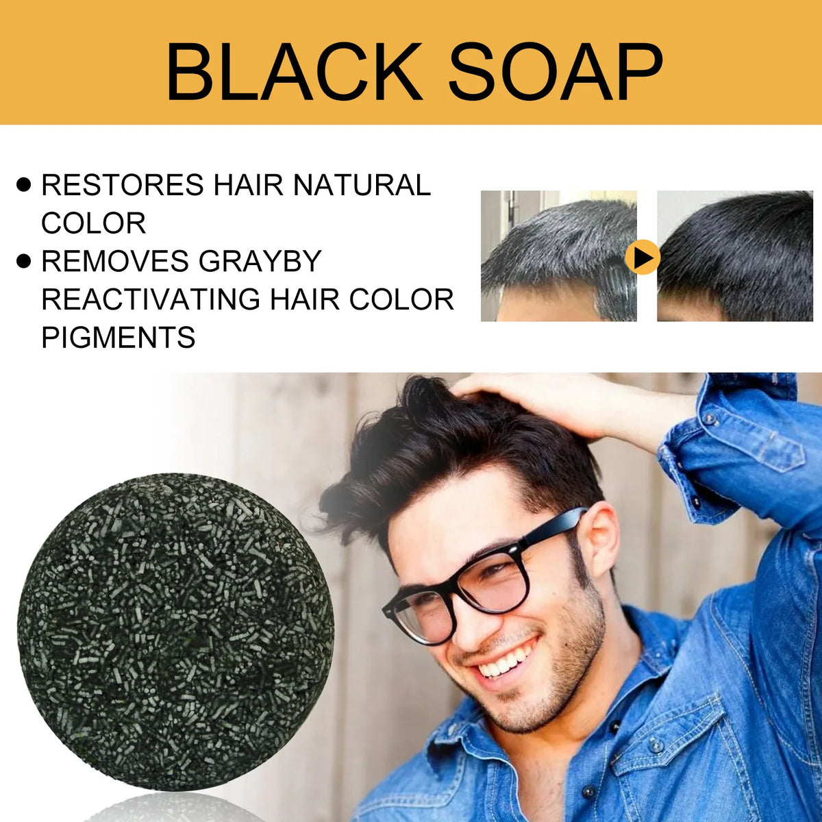 Polygonum Multiflorum Solid Shampoo Bar – Anti-Dandruff 50g