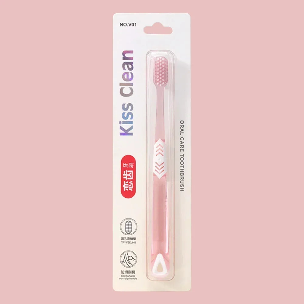 Crystal Toothbrush Set | Soft Bristles Adult Oral Care, 2PCS