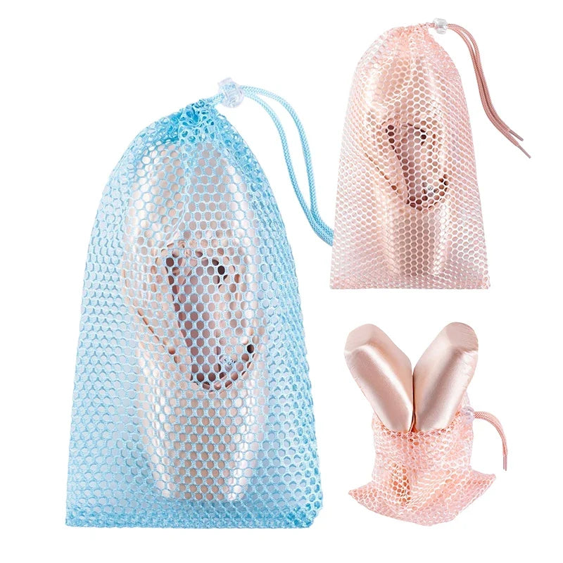 Drawstring Ballet Bag – Mesh Pointe Shoe Storage for Dancers