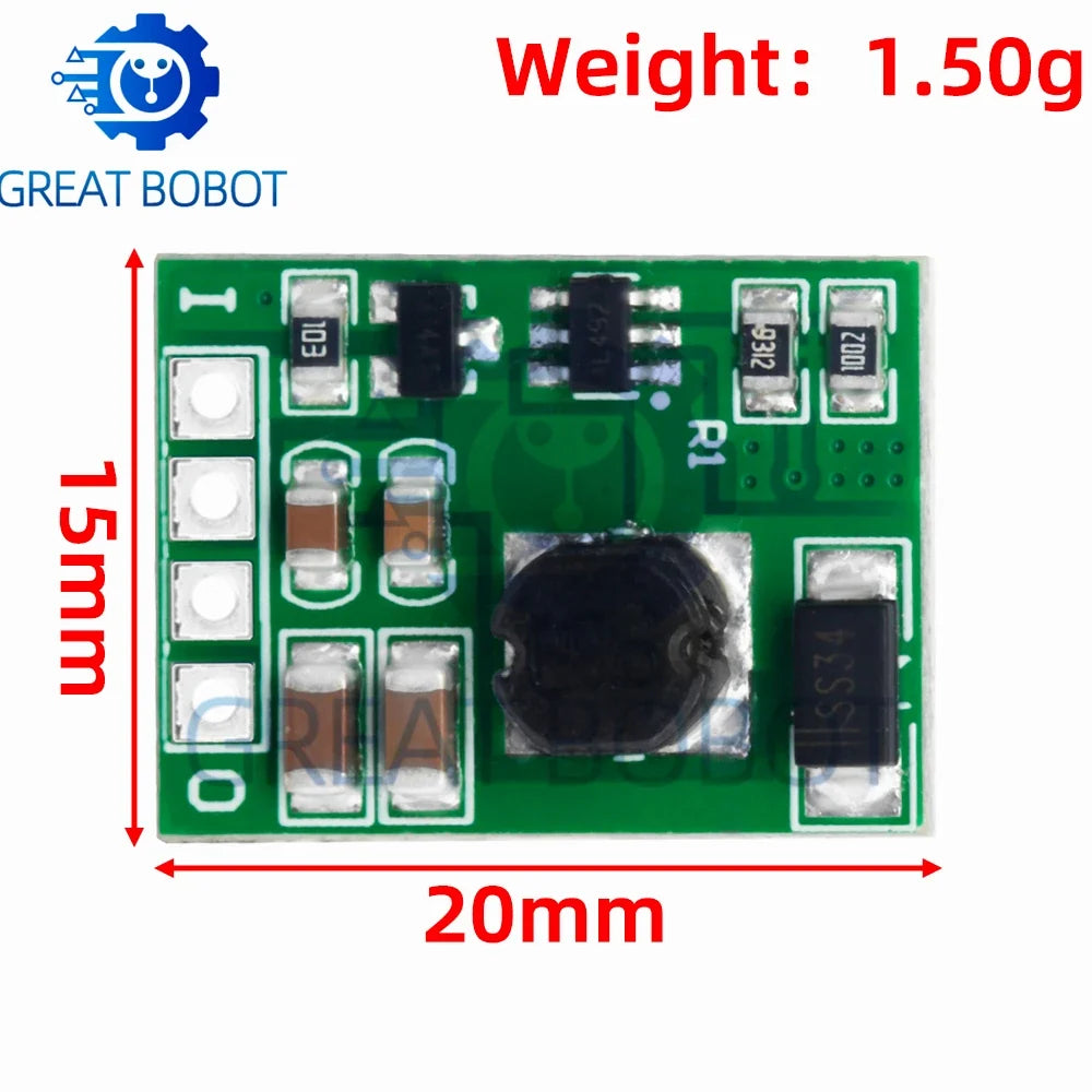 DC-DC Step-Up Boost Converter Module 3V–5V to 5V 9V 12V