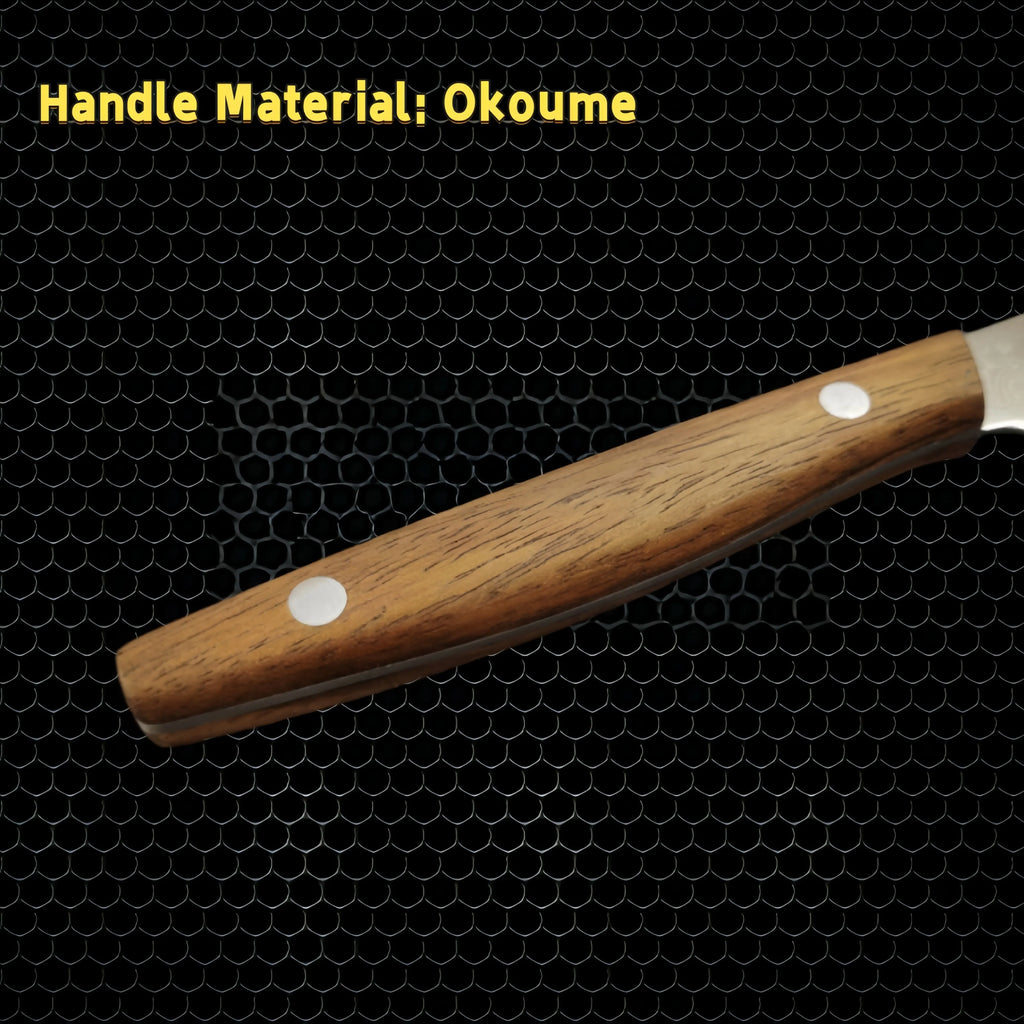 Damascus Steel Steak Knife – 67-Layer Blade & Wood Handle