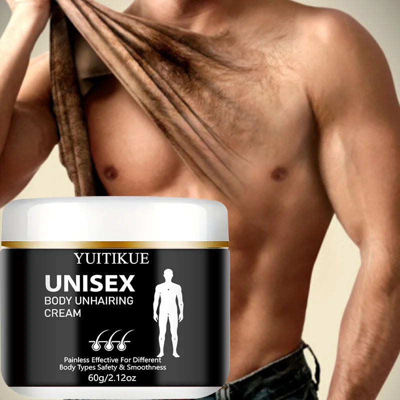 YUITIKUE Body Hair Removal Cream – Unisex, All Skin Types 60g