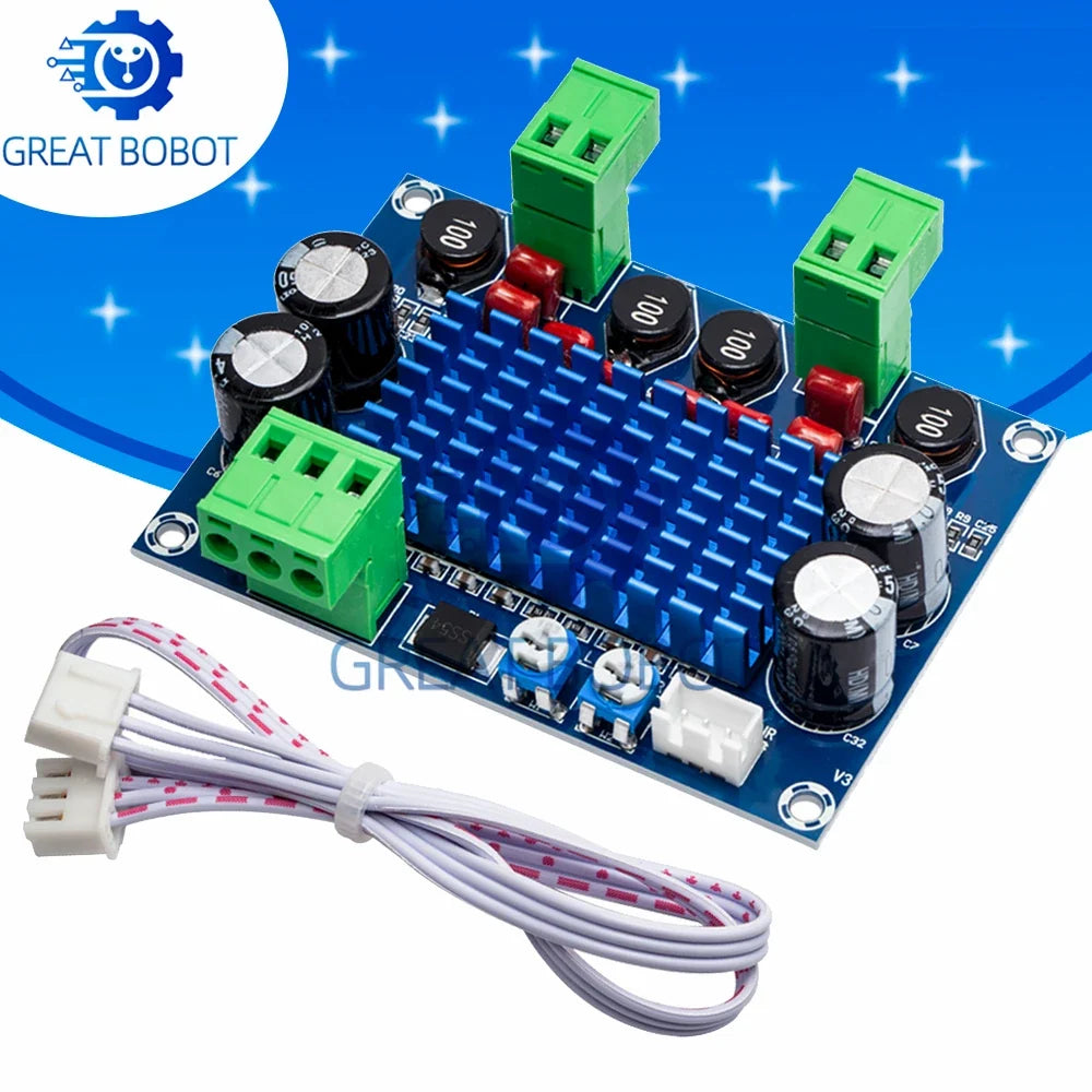 TPA3116D2 HIFI Amplifier Board 2×120W XH-M572 DIY Kit