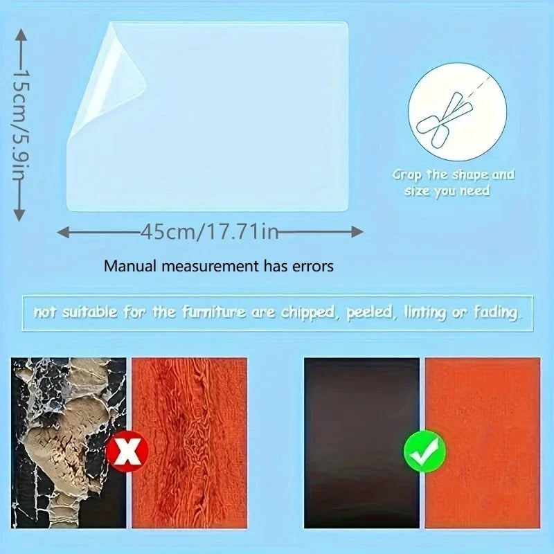 Cat Scratch Guard Tape 10pc – Clear Furniture Protector Stickers