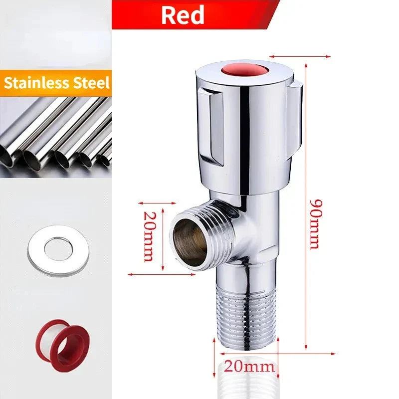 Stainless Steel Hot & Cold Angle Valve | Triangle Stop Valve