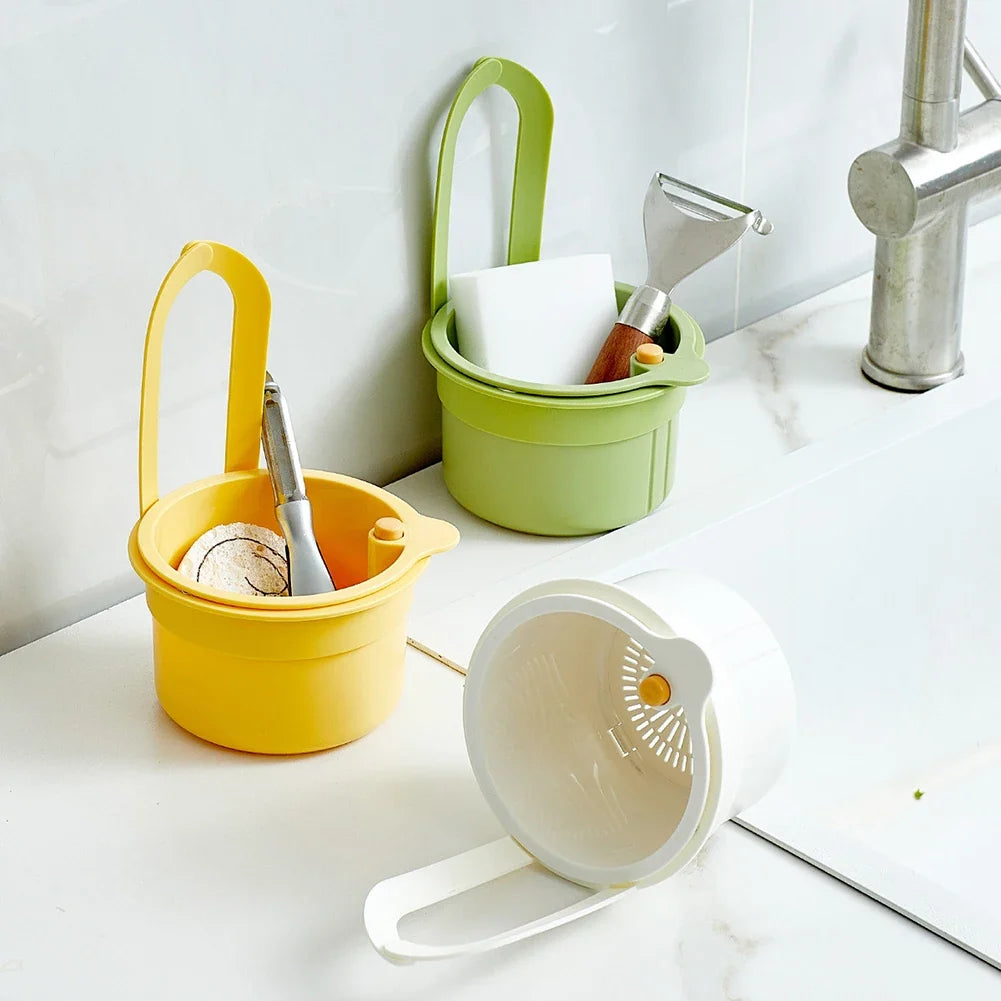Push Auto-Dump Sink Strainer Basket | Anti-Clog Drain Filter