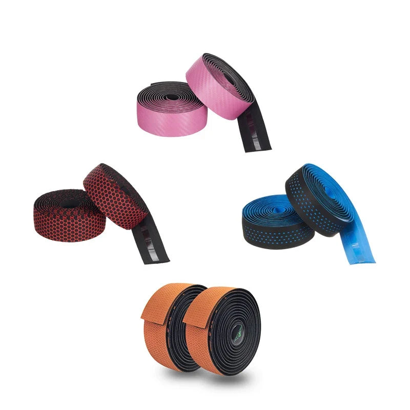 Carbon Fiber Silicone Handlebar Tape – Anti-Slip Road Bike Wrap