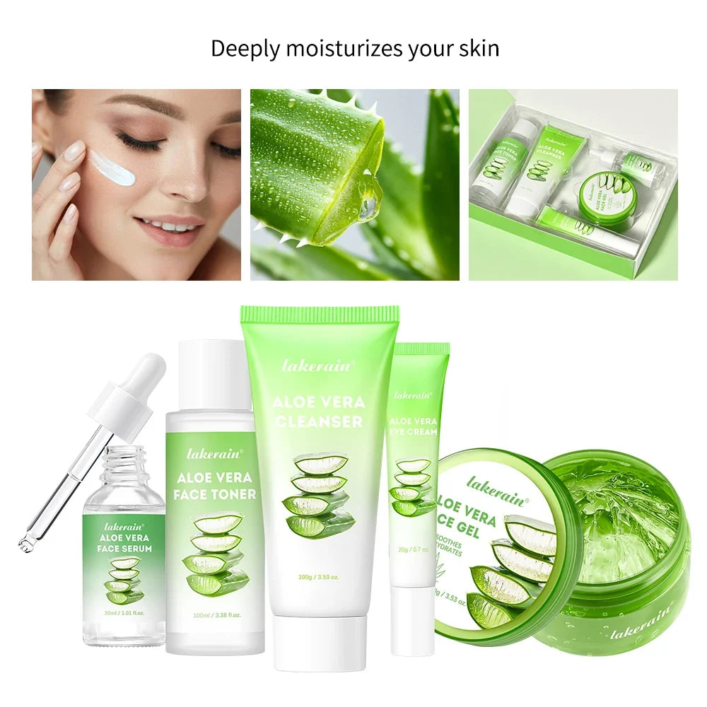 Aloe Vera 6-Piece Skin Care Set – Hydrating & Brightening Kit