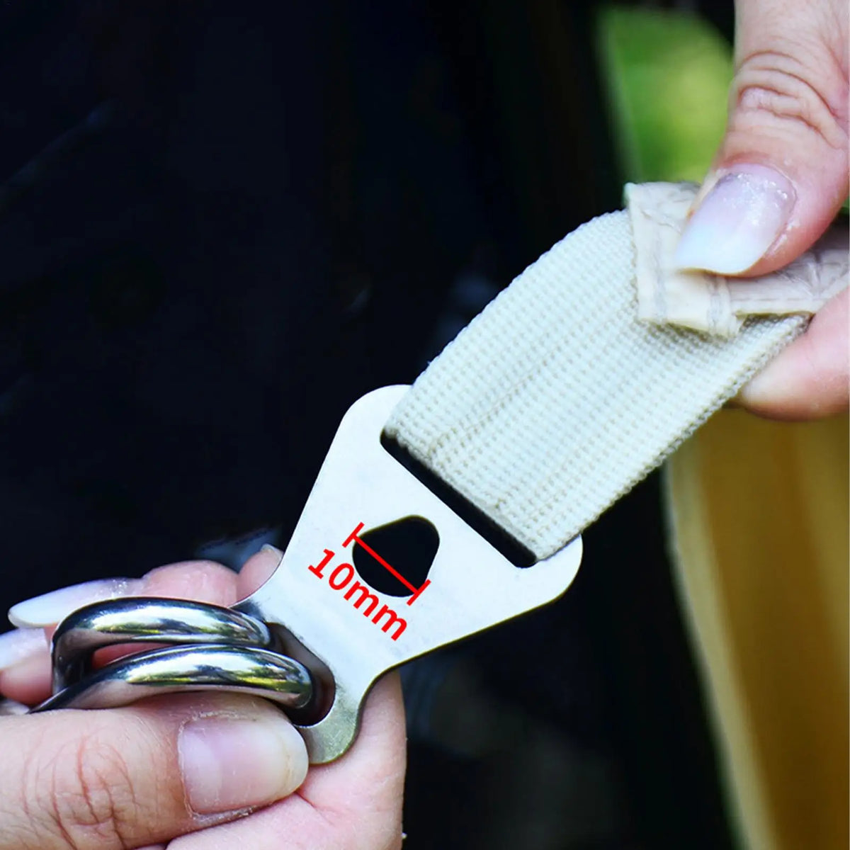 Stainless Steel Tent Rope Tensioner & Guyline Cord Buckle