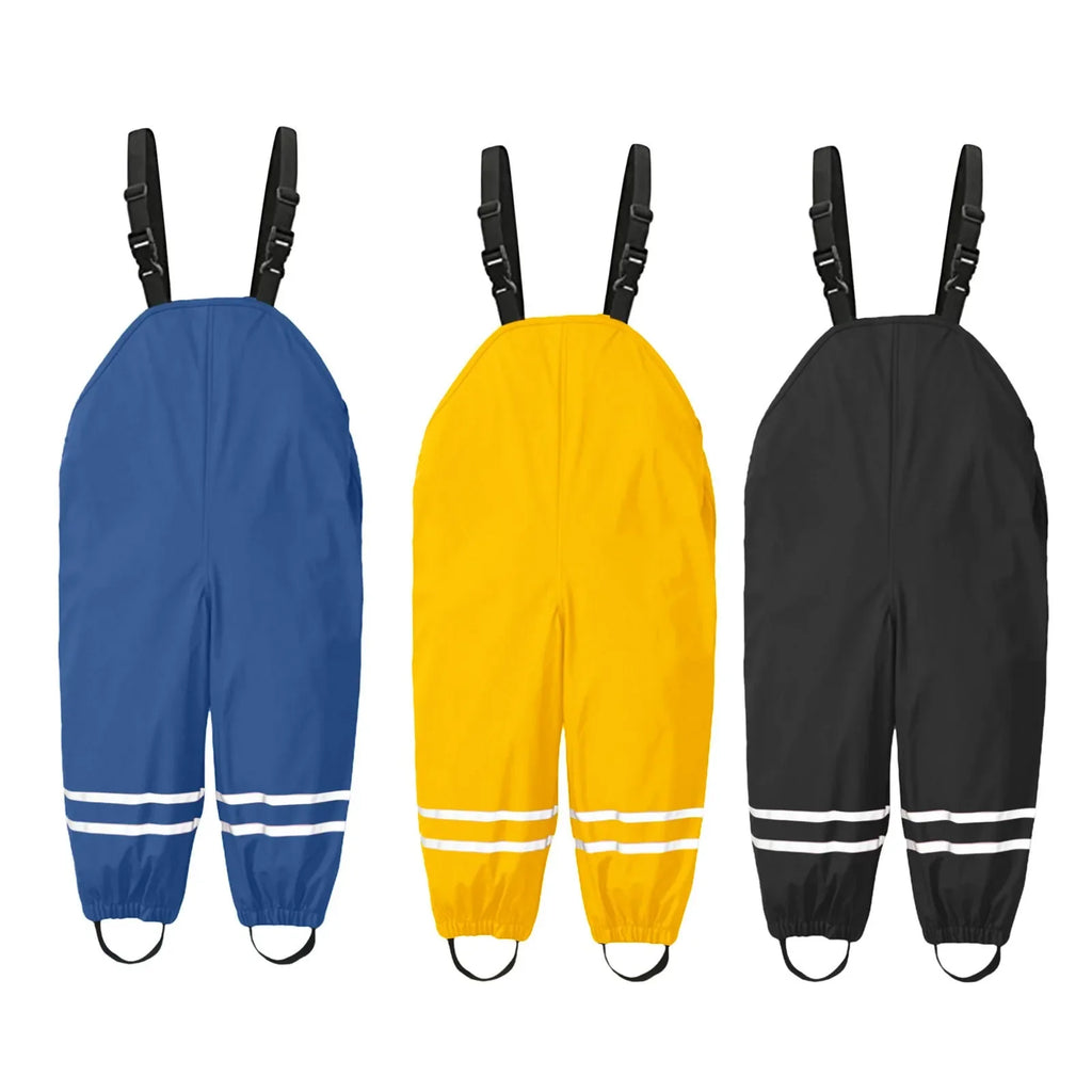 Kids Waterproof Rain Dungarees | One-Piece Mud Suit Boys Girls