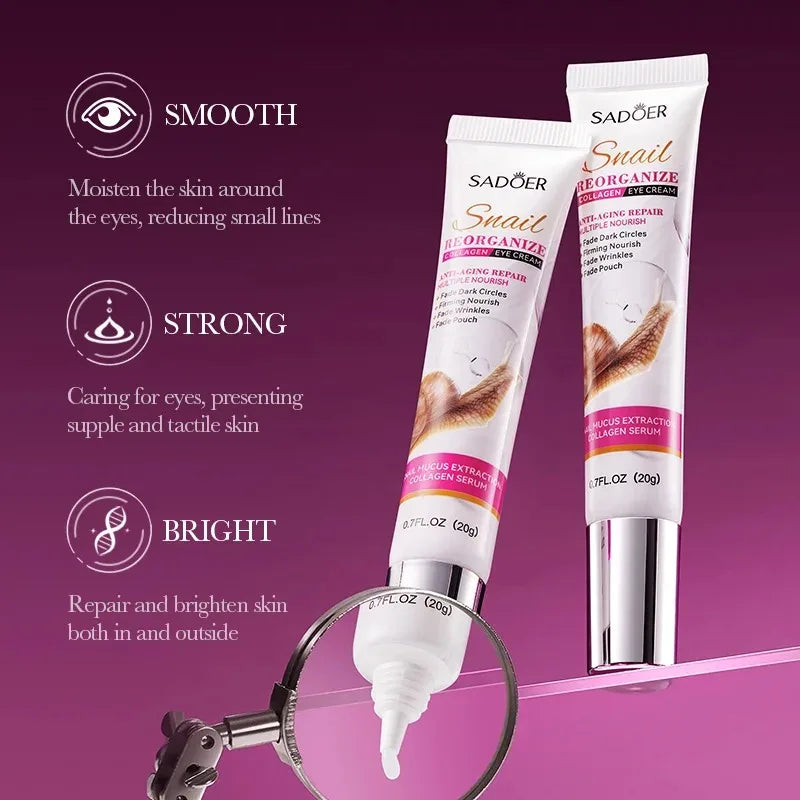 Snail Collagen Eye Cream – Firming & Moisturizing Eye Care